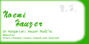 noemi hauzer business card